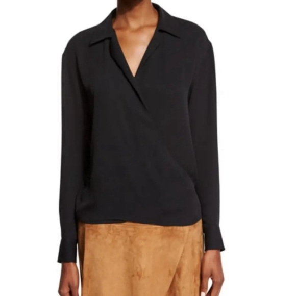 NWT RALPH LAUREN PURPLE LABEL SILK BLOUSE - Picture 2 of 15